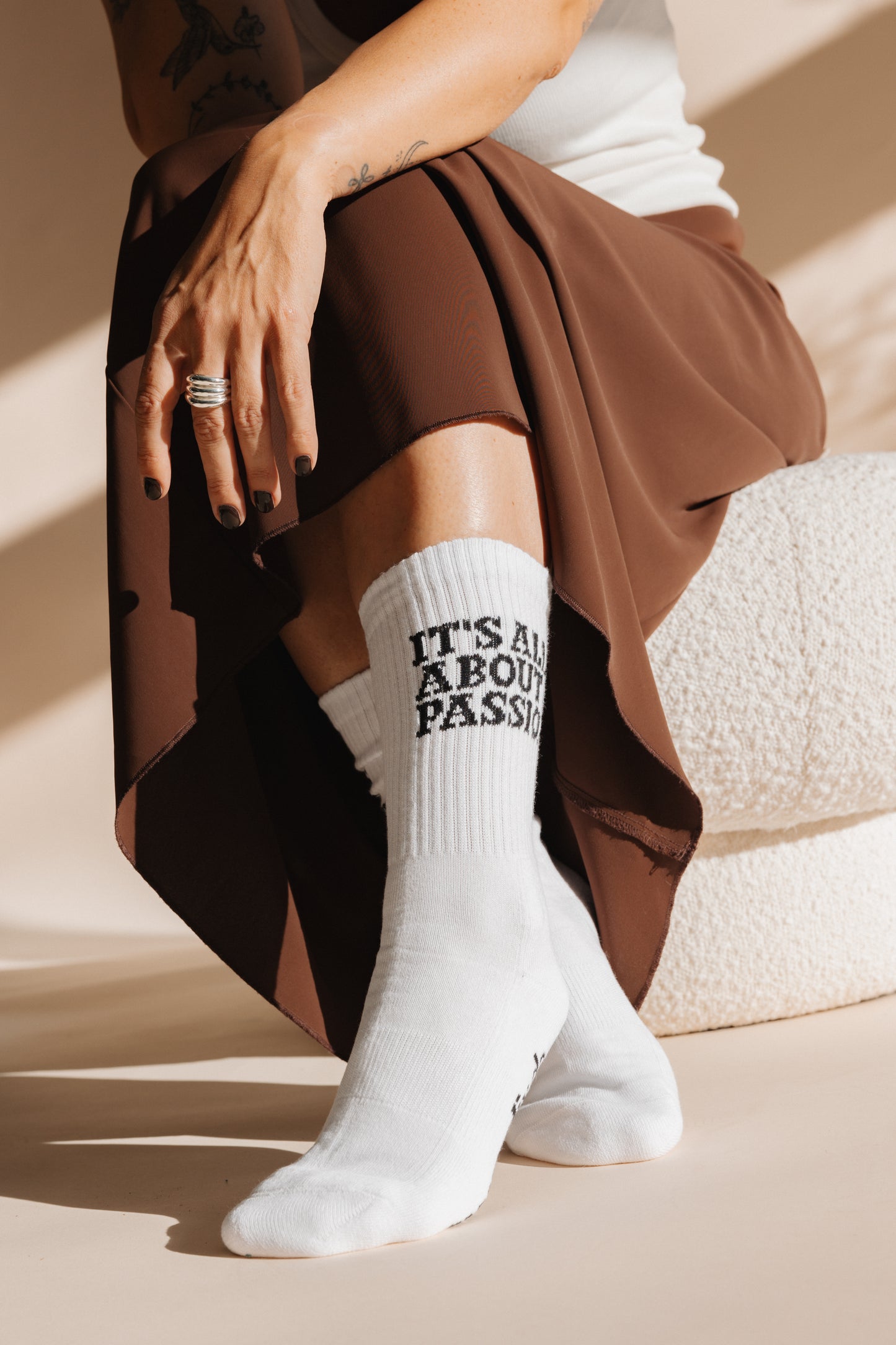 Socken - weiß - "IT'S ALL ABOUT PASSION"